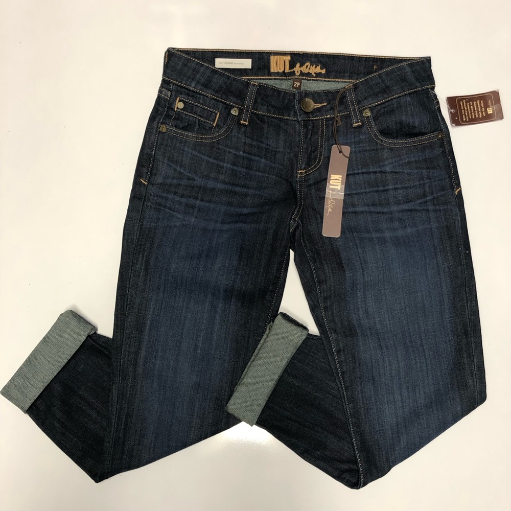 Kut from the Kloth Dark Indigo Boyfriend Jeans